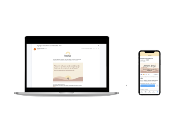 Voorbeeld Dagelijkse Gedachte website